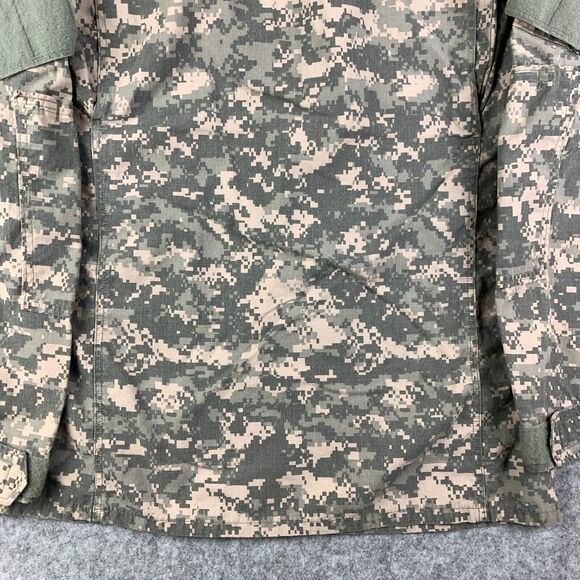 US Military Coat Mens Medium Long FR Flame Resistant Digital Camo Combat BDU - Picture 11 of 14